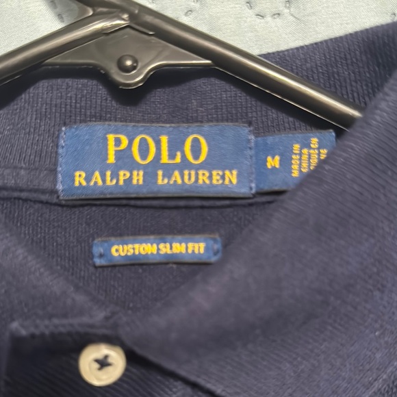 Polo Ralph Lauren Navy Embroidered Polo Shirt - Picture 6 of 6
